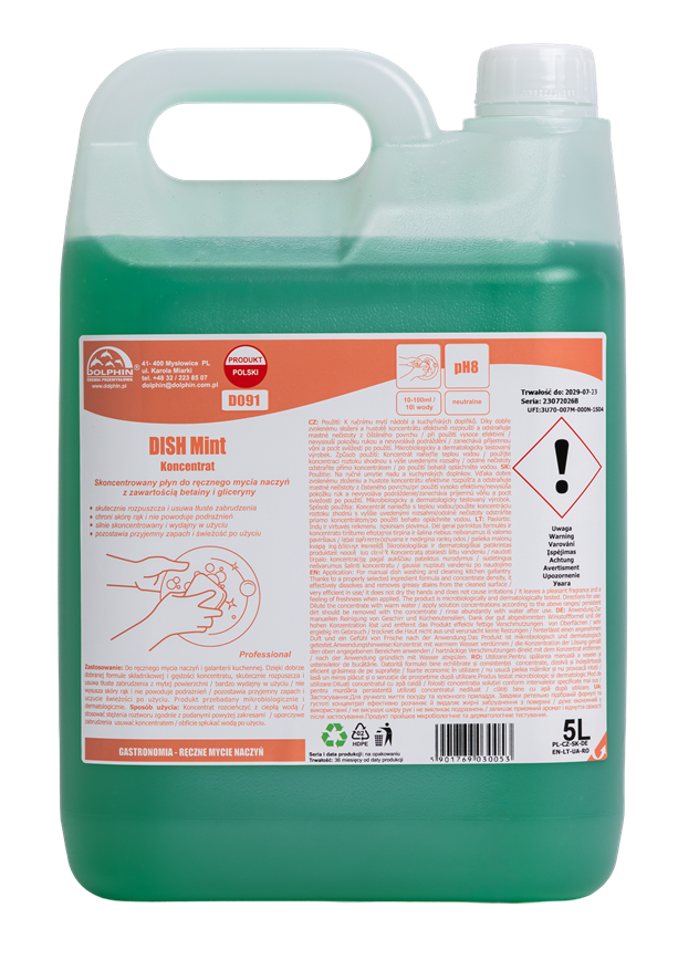 DISH Mint / ZIELONA MIĘTA 5L